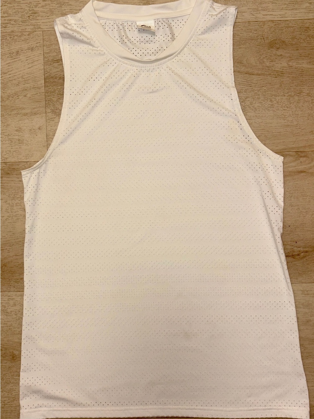 White Sleeveless Tank Top - Lightweight Activewear